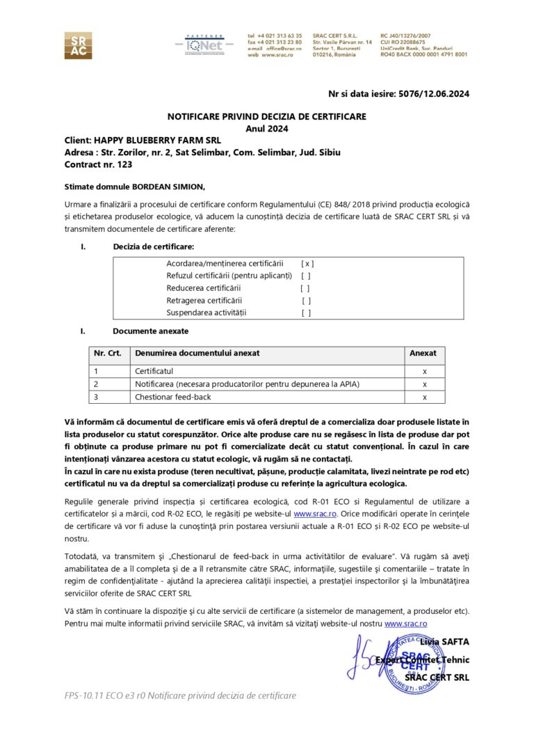 Adresa 5076-12.06.2024 NOTIFICARE PRIVIND DECIZIA DE CERTIFICARE_page-0001